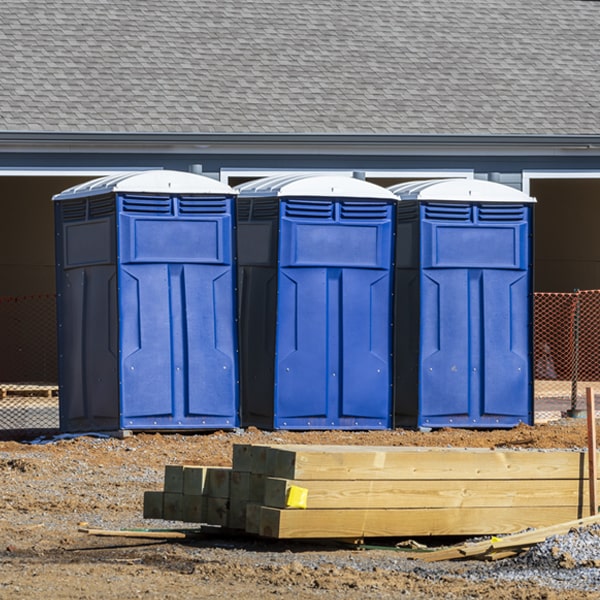 is there a specific order in which to place multiple porta potties in Coleharbor North Dakota